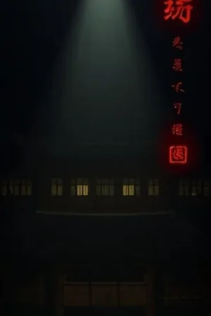 《雾港备忘》悬疑剧竖版封面，夜色码头与集装箱